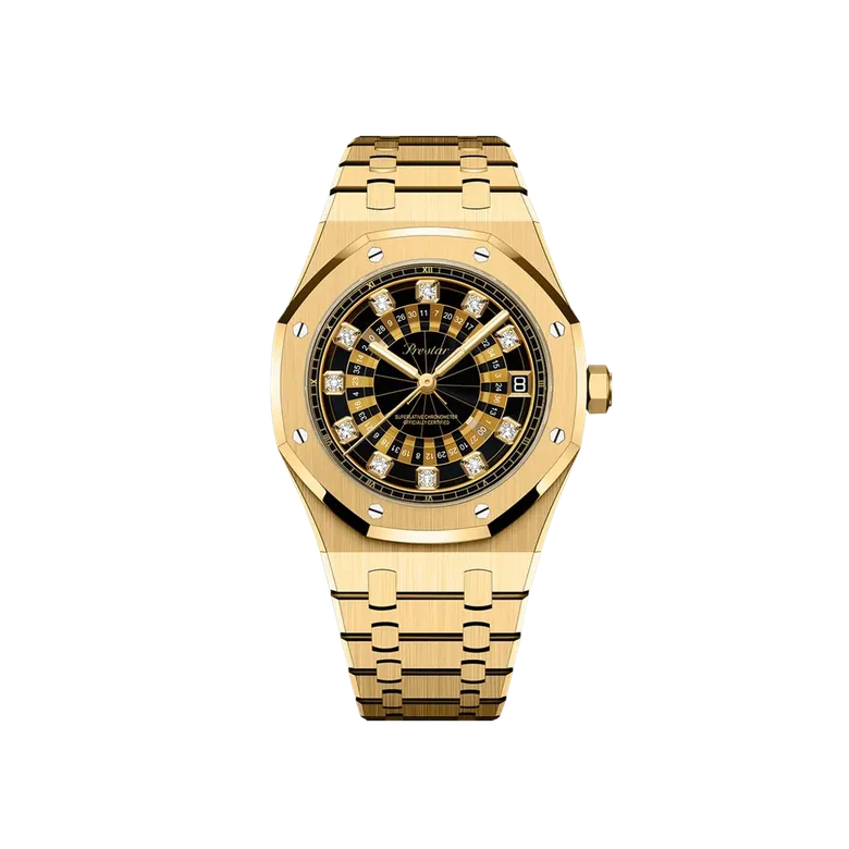 Octa Classic Diamond Watch (Gilded Roulette)