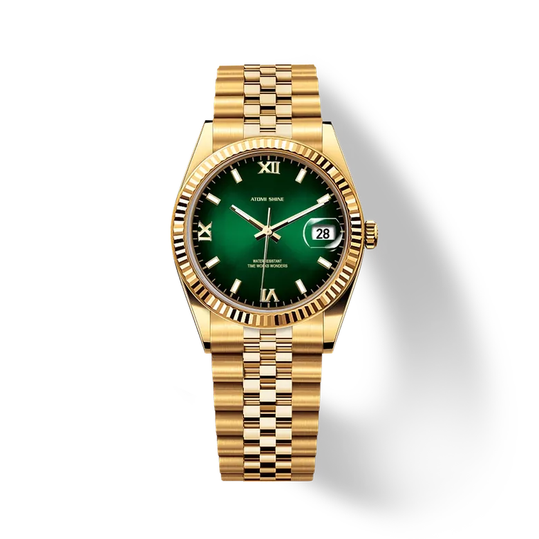 Eondate Classic Watch 36mm, Luxe Green