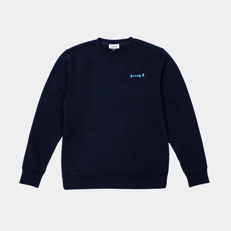 group b logo crewneck