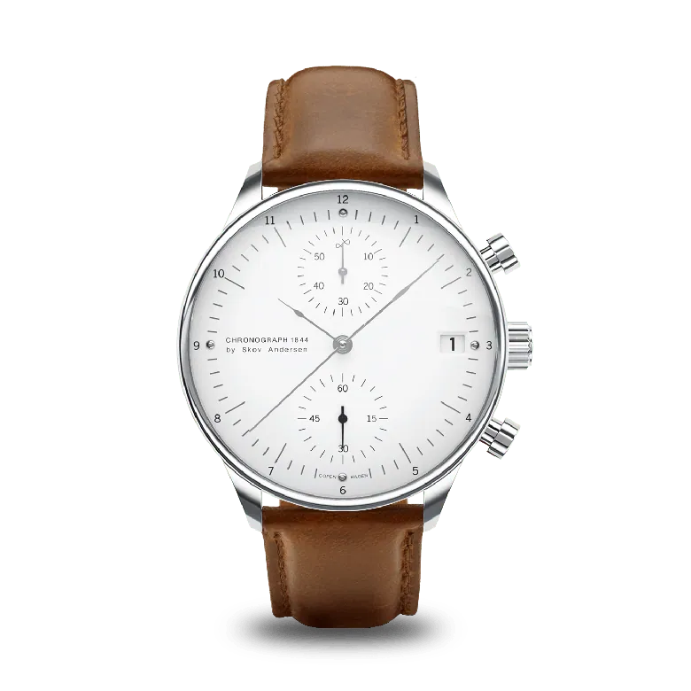 1844 Chronograph, Steel / White