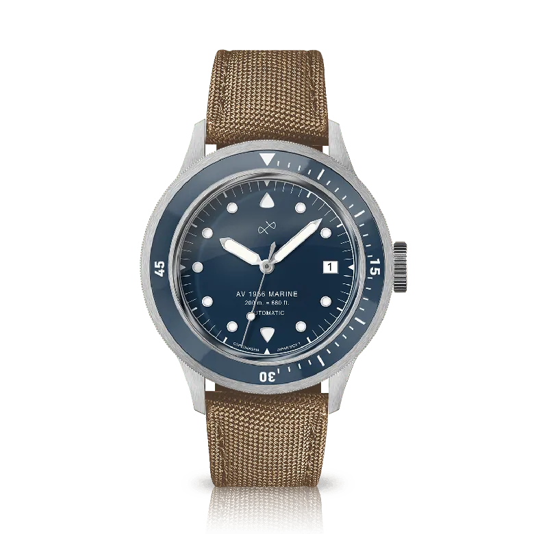 1956 Marine Automatic, Steel / Blue