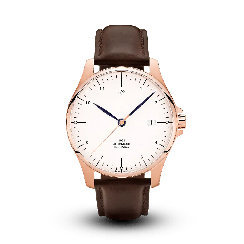 1971 Automatic, Rose Gold / White - Swiss Made