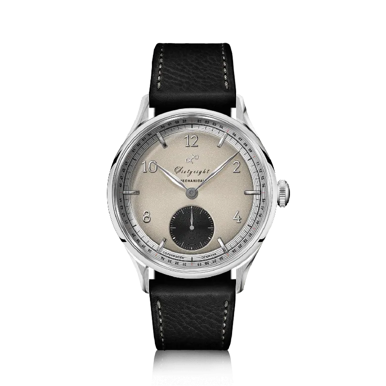 1968 Mechanical (Hand-Wound), Steel / Sand & Black