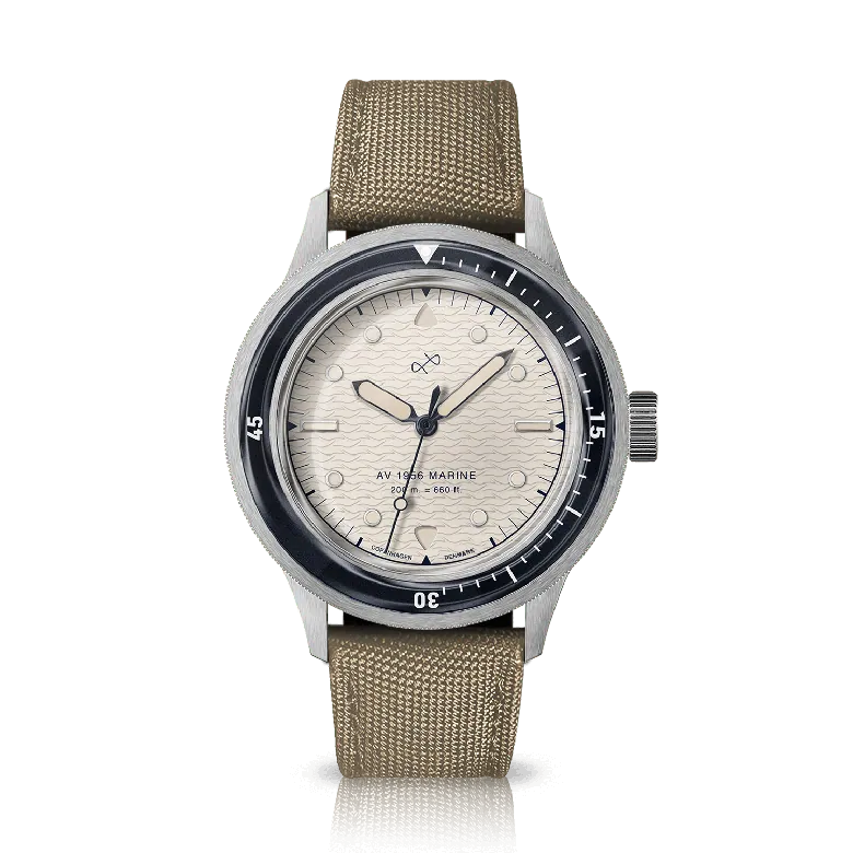 1956 Marine, Steel / Navy & Off White