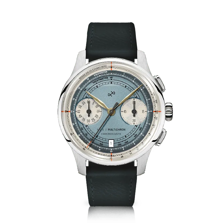 1934 Multichron, Steel / Sky Blue