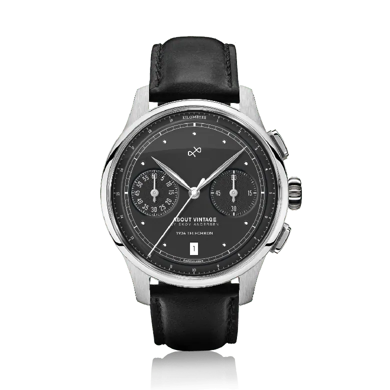 1934 Telechron, Steel / Black