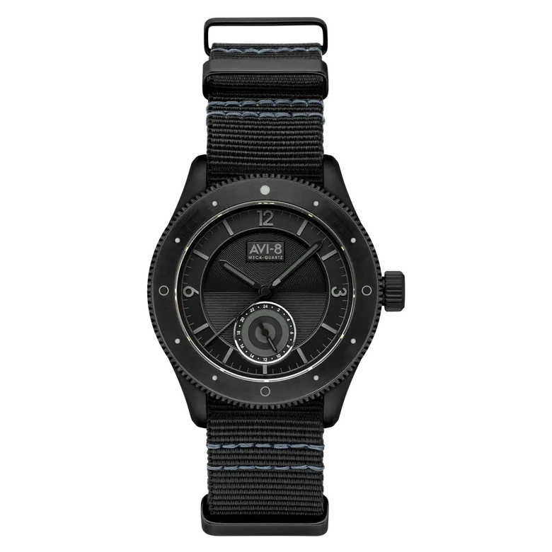 Dambuster 617 Squadron 80th Anniversary Dual Time Chronograph Jet Black Av 4107 01
