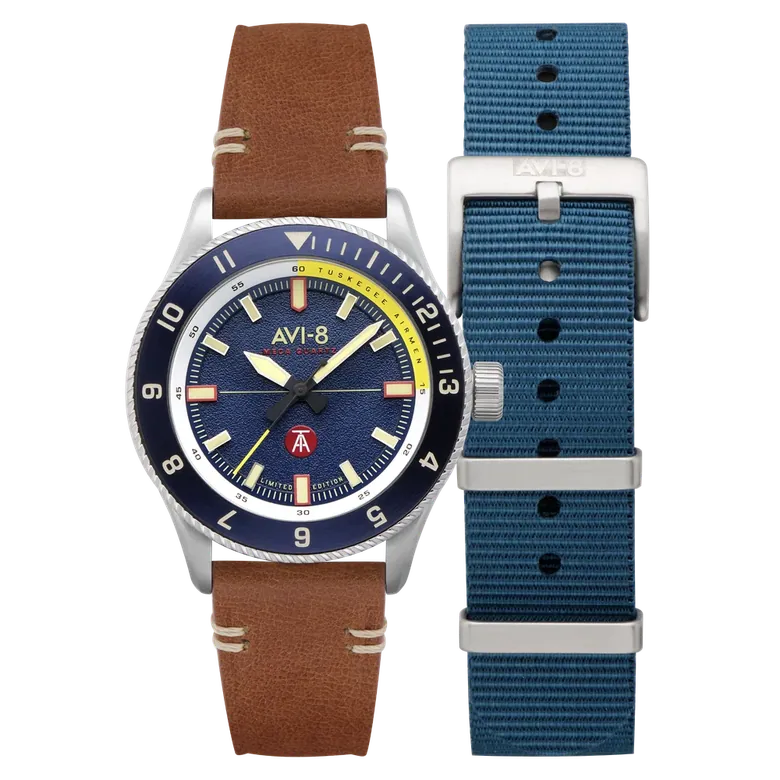 Flyboy Tuskegee Airmen Meca Quartz Lucera Av 4103 02