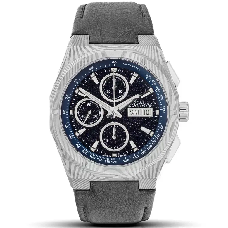 Balticus StarDust Chrono Damast Valjoux 7750 Awenturyn - BLT-BALSDDCHABA