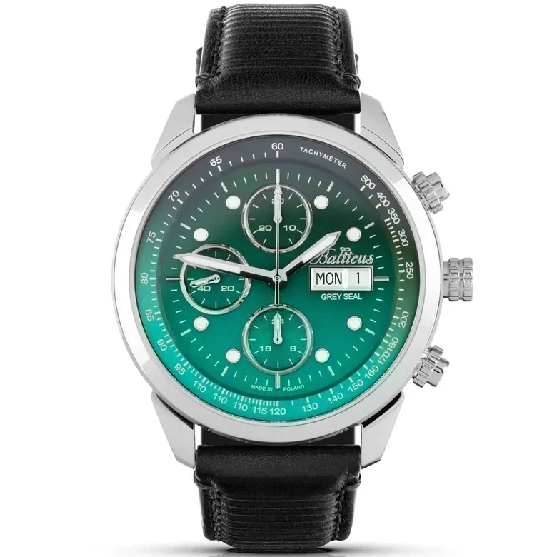 Balticus Grey Seal Chronograph (Green) - BLT-BALGSGRNCH - SET