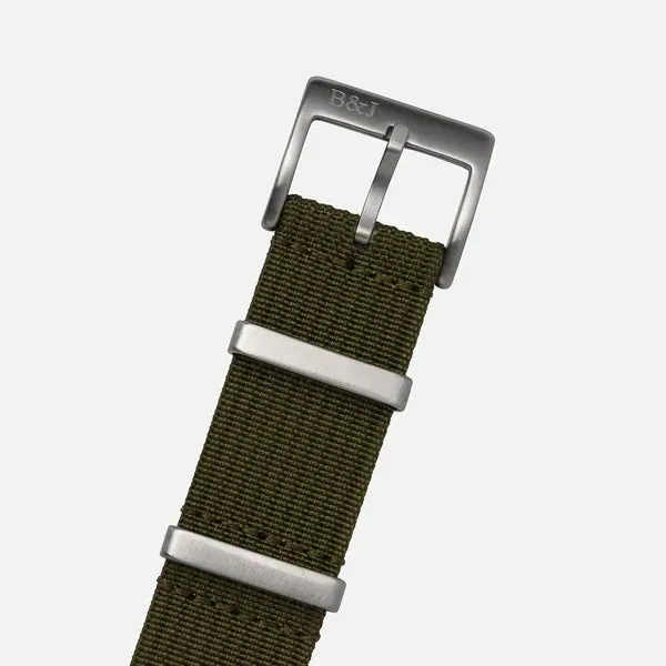 Army Green Ribbed Nylon (DS)