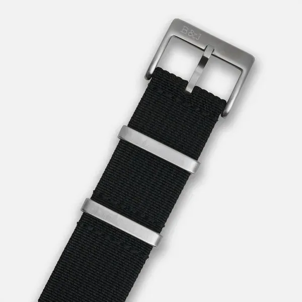 Black Ribbed Nylon (DS)
