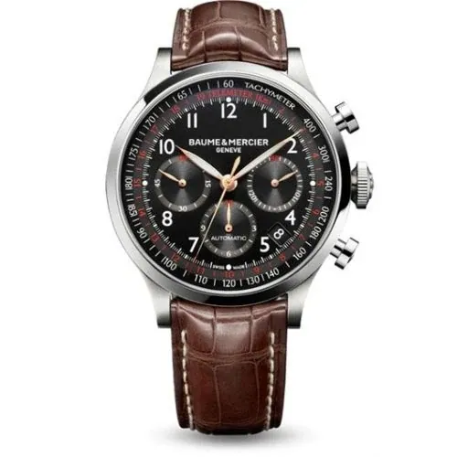 Capeland Chronograph 44 Black / Alligator 10067 (aka: MOA10067, M0A10067)