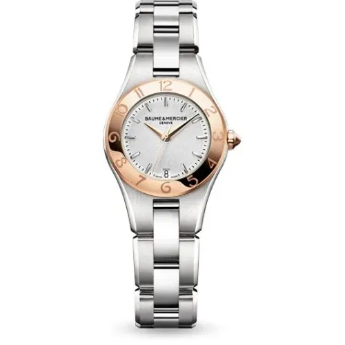 Linea 27mm Quartz Red Gold Bezel 10014 (aka: MOA10014, M0A10014)