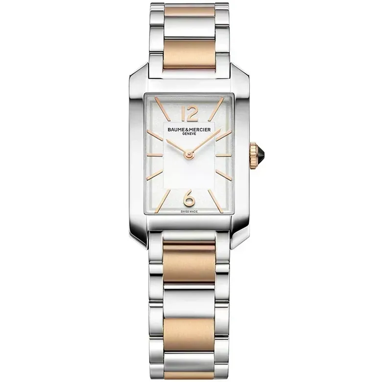 HAMPTON RECTANGL S ST BR QZ WHIT