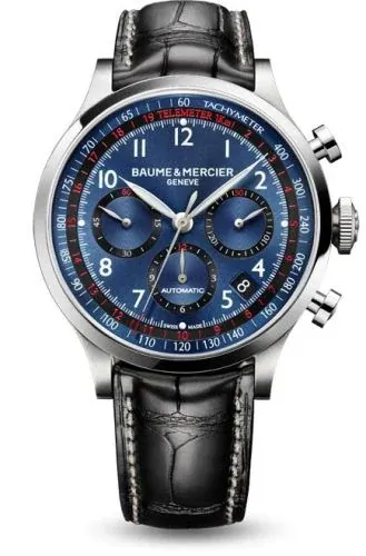 Capeland Chronograph 44 Blue / Alligator 10065 (aka: MOA10065, M0A10065)
