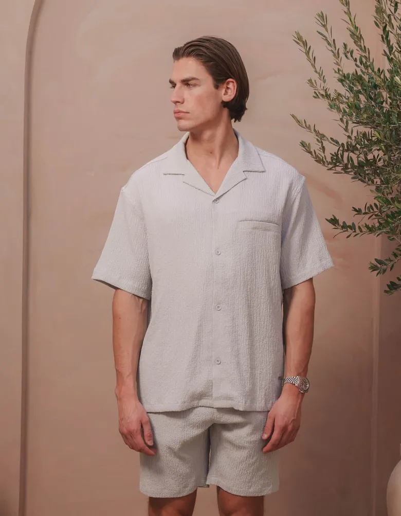 Men's Grey Seersucker Shirt | Seersucker Shirts for Men | Get up to date on the latest trends!