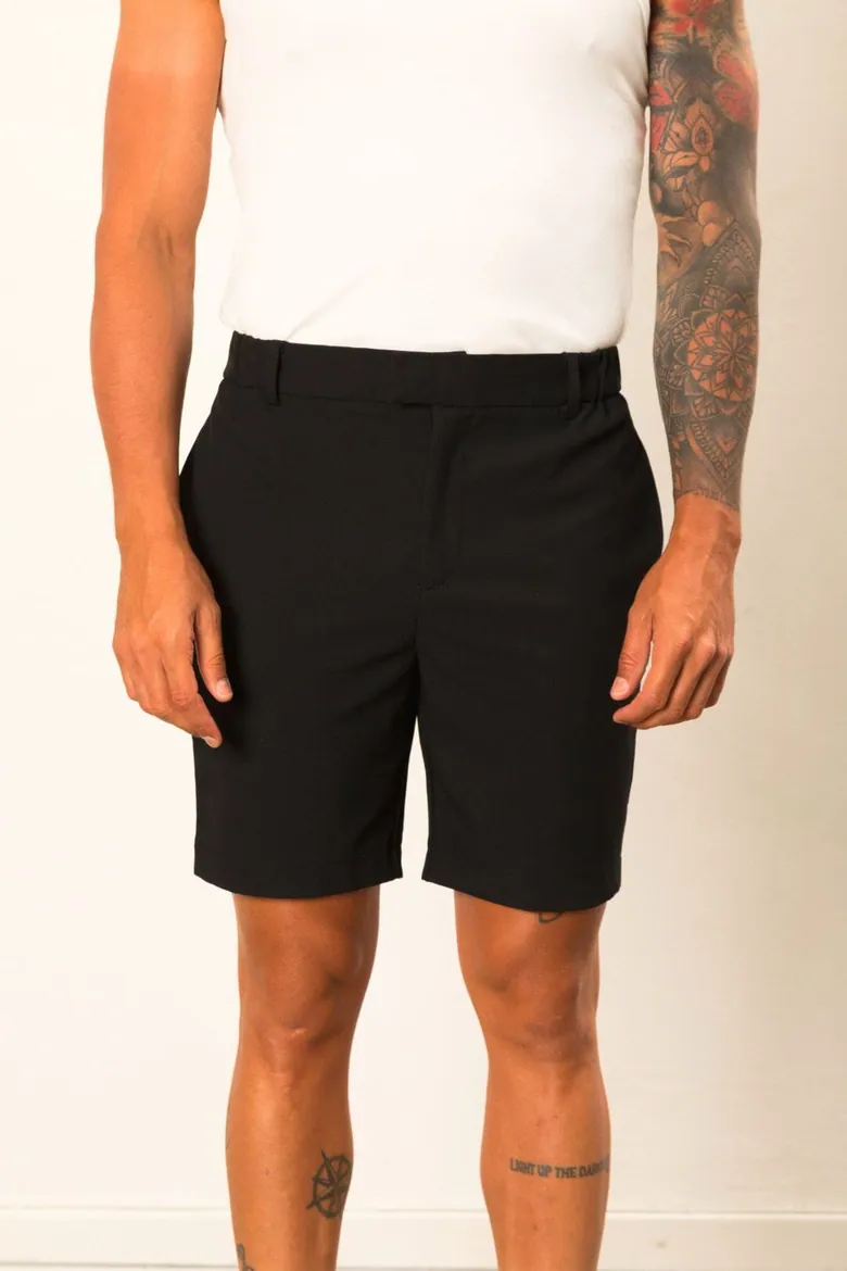 Men's Black 24hr Short | Smart Shorts for Men | Shop the latest trends