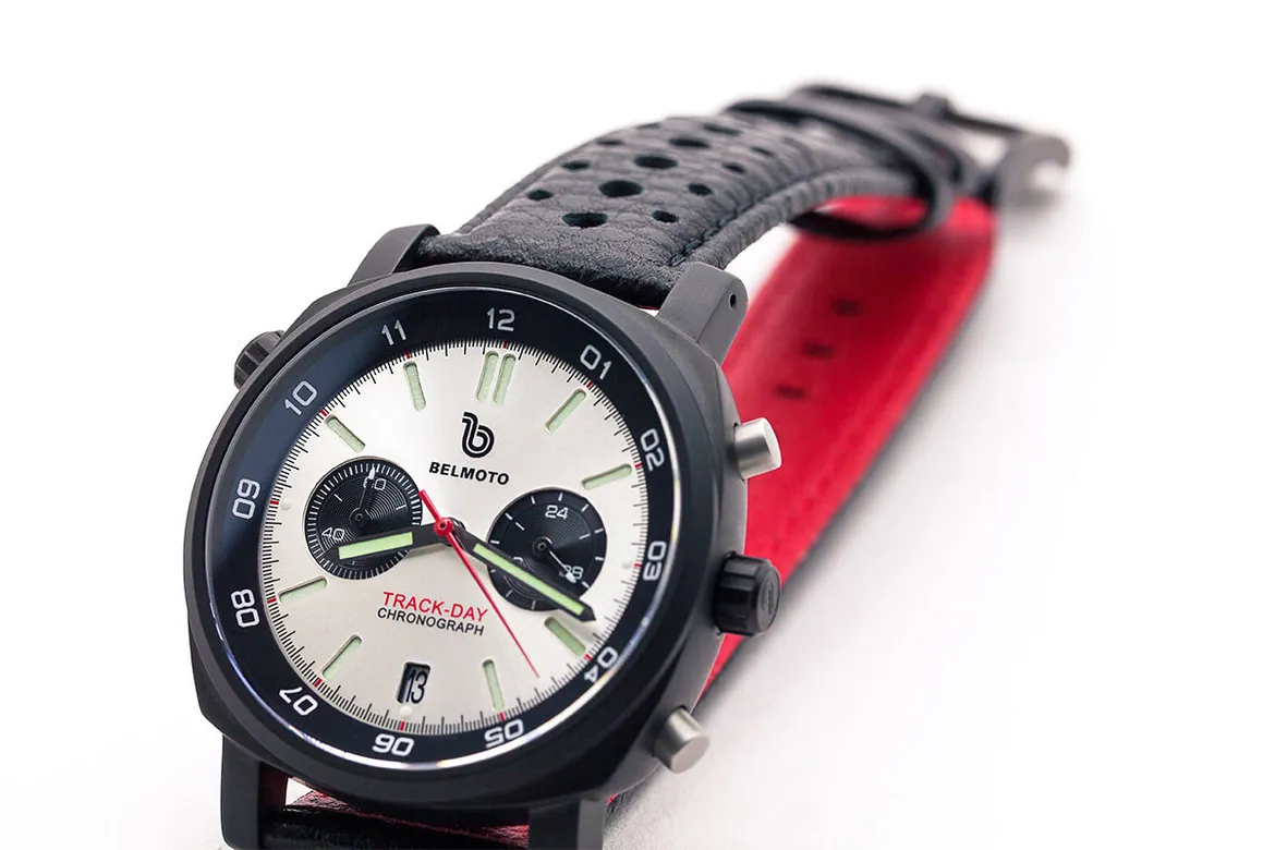 Track Day - Matte Black in Belmoto Timepieces - Magrette Timepieces