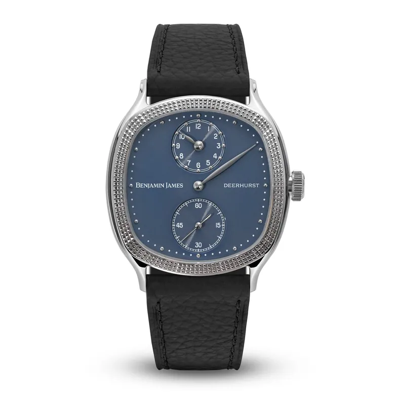 Deerhurst Regulator Denim Blue | 36mm Hand-Wound Dress Watch | Benjamin James