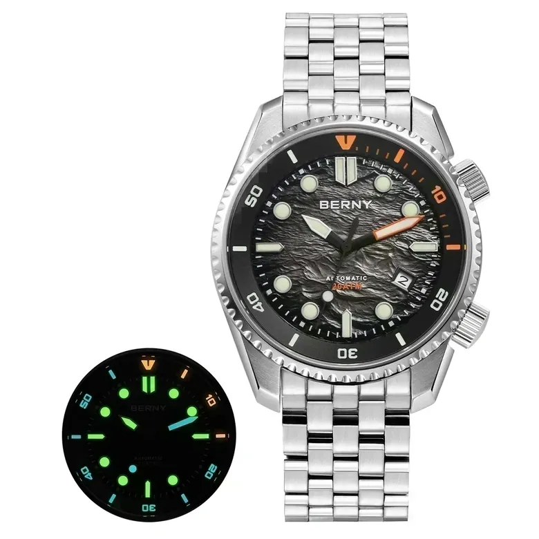 BERNY-Men Automatic Diver Watch-AM155MS