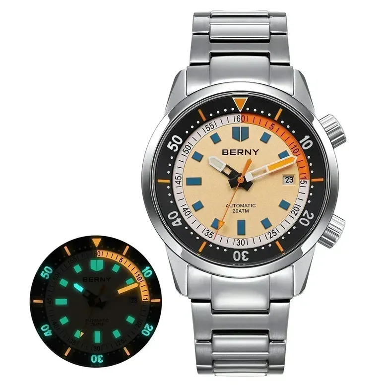 BERNY-Men Automatic Compressor-style Diver Watch V4-AM439MS
