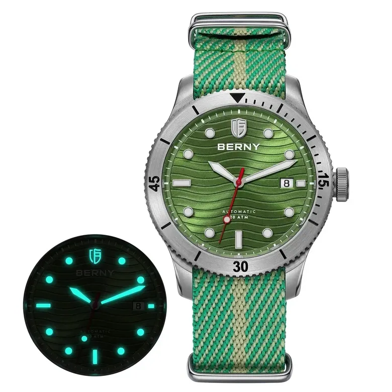 BERNY-Men Automatic Diver Watch-AM134MRNY