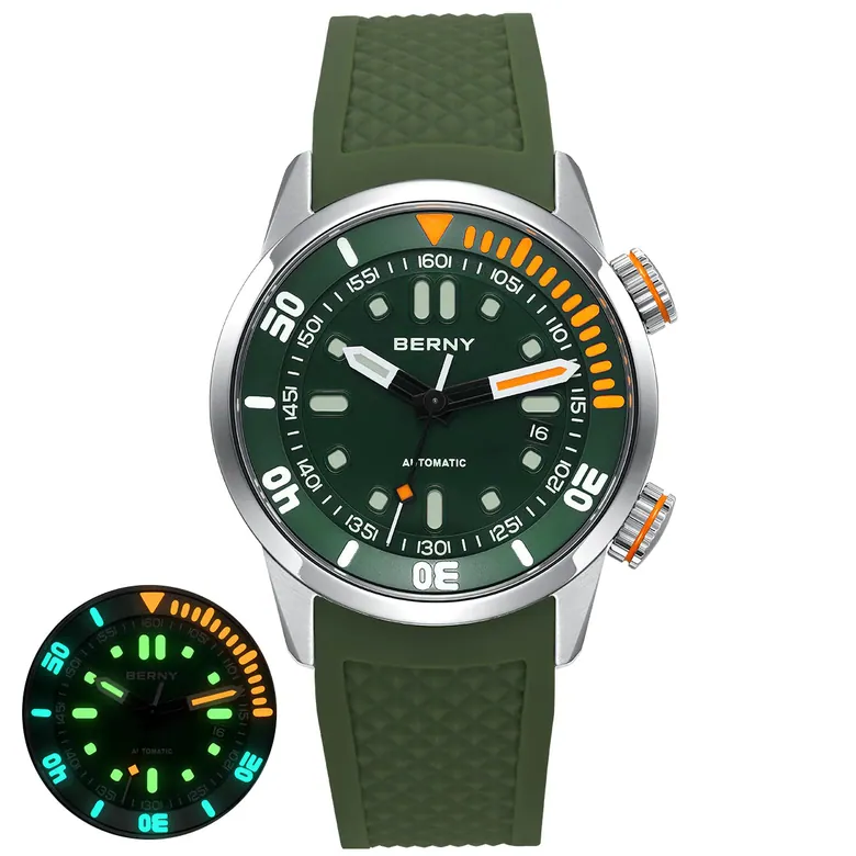 BERNY-Men Automatic Compressor-style Diver Watch V3-AM339M
