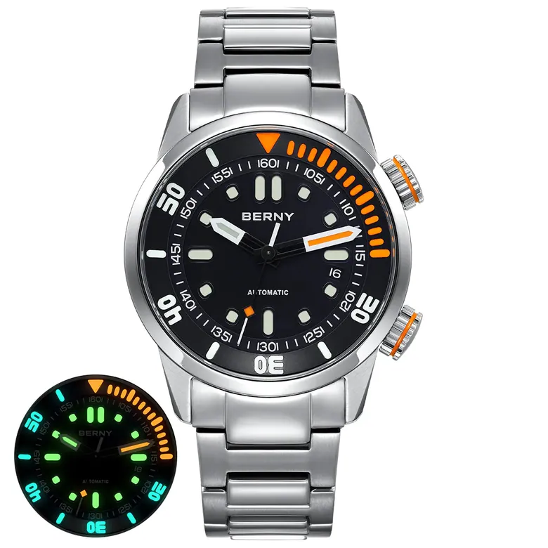 BERNY-Men Automatic Compressor-style Diver Watch V3-AM339MS
