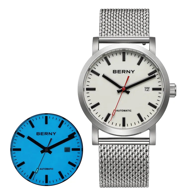 BERNY-Men Automatic Full-Lume Dress Watch -AM138M-L