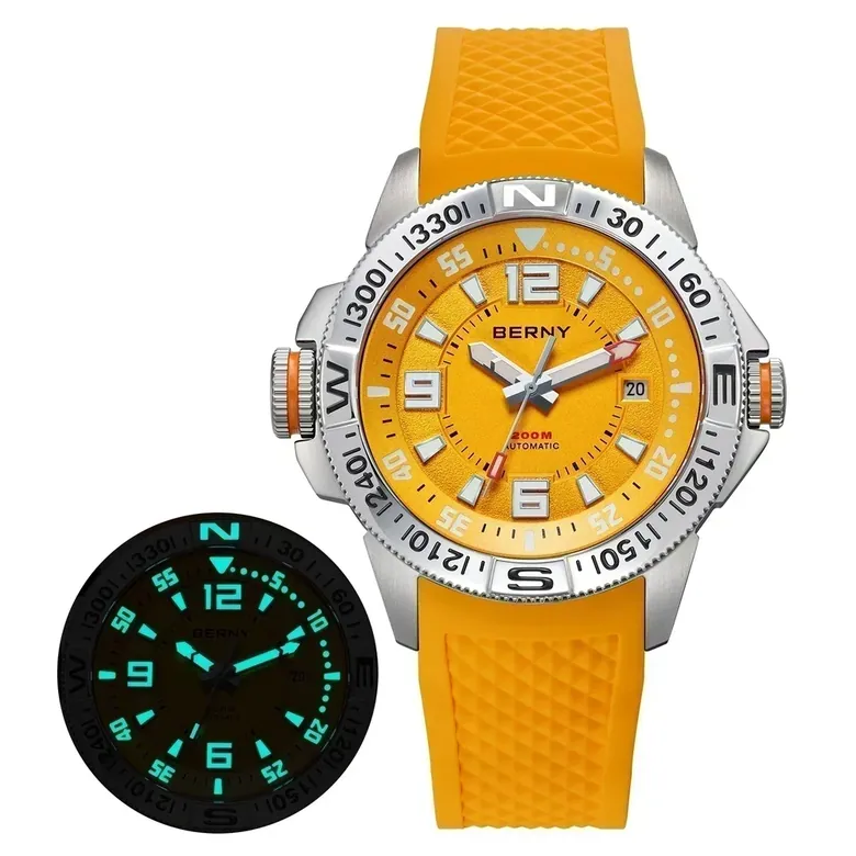 BERNY-Men Automatic Diver Watch-AM162M