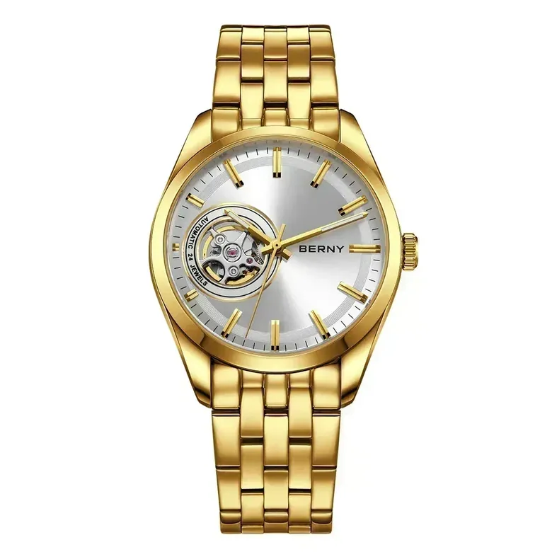 BERNY-Men Automatic Gold Classic Watch-AM179M-Y