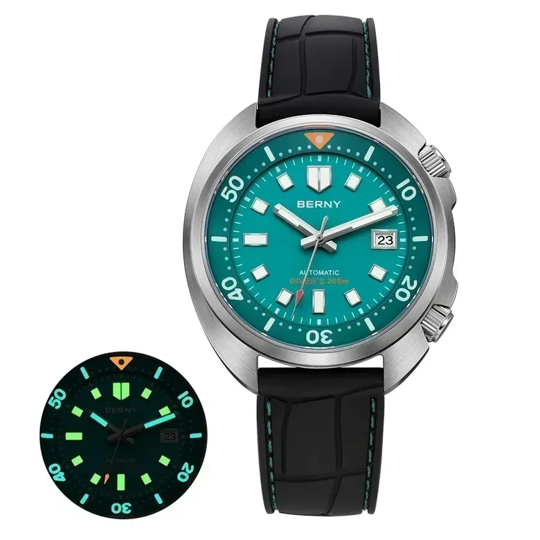 BERNY-Men Automatic Compressor-style Diver Watch-AM1970M