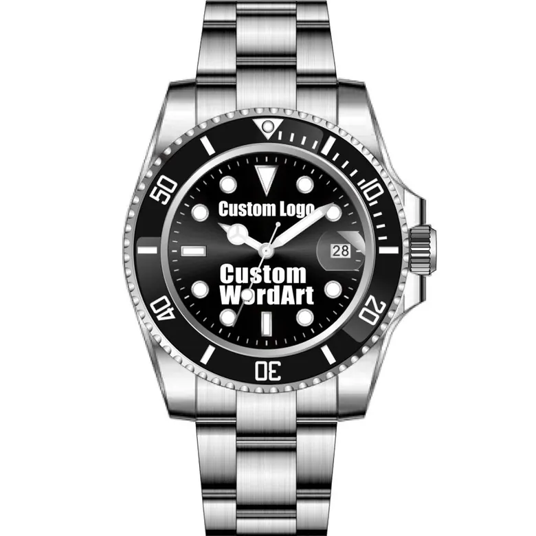 BERNY Custom Mens Automatic Diver Watch, Online Create Design Engraved
