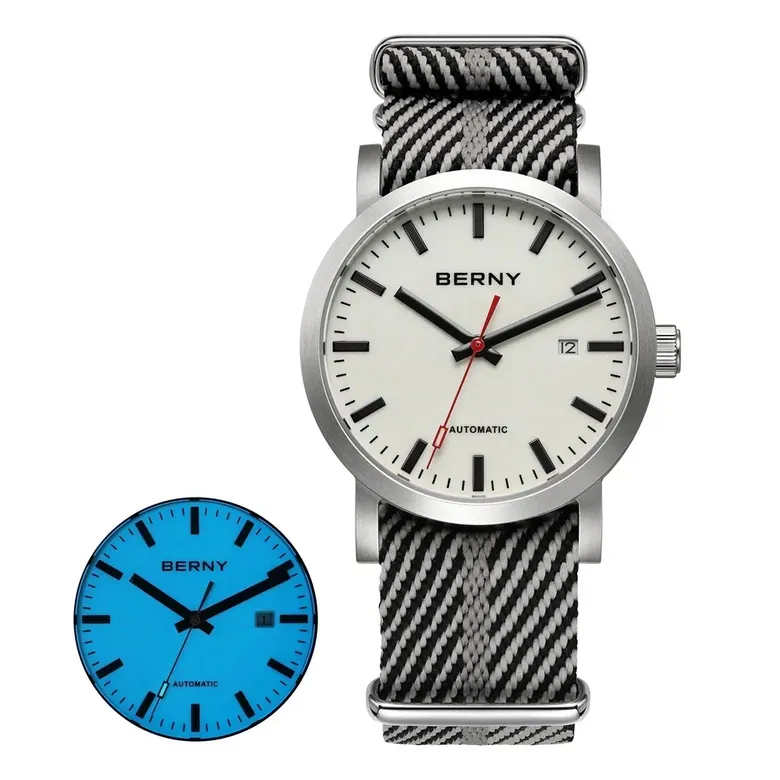 BERNY-Men Automatic Full-Lume Dress Watch -AM138MNY-L