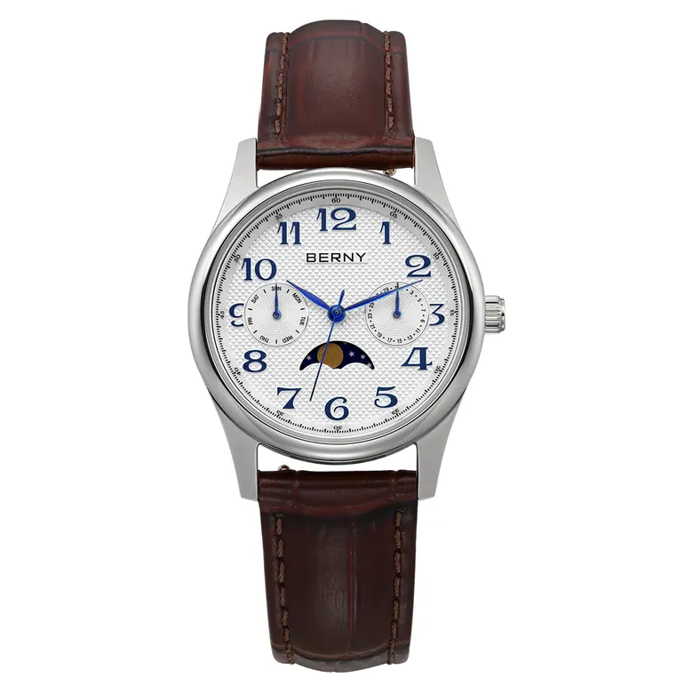 BERNY-Women Quartz Moonphase Watch-2190L