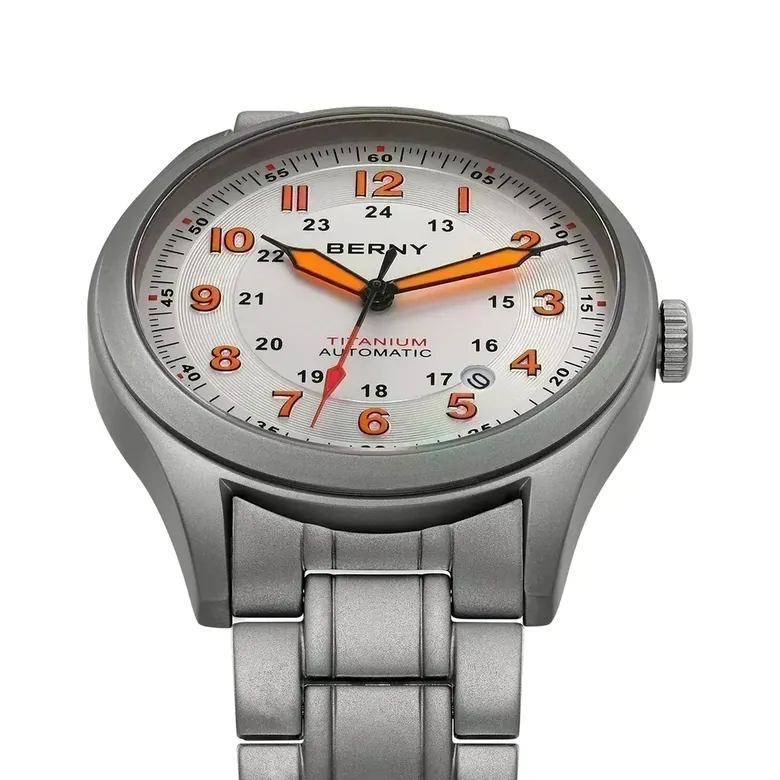 BERNY-Men Automatic Titanium Field Watch-AMT163MS