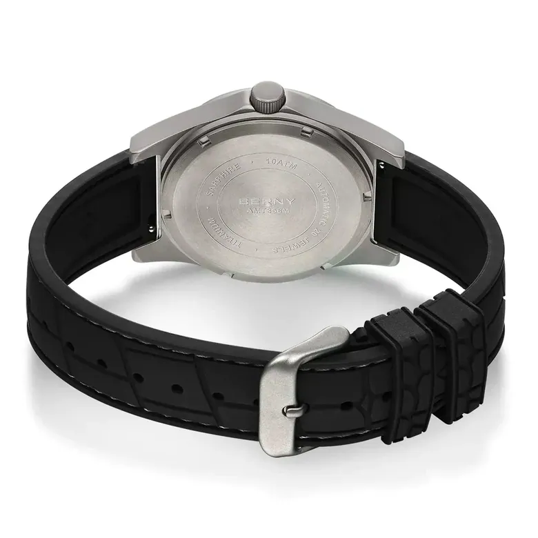 BERNY-Men Automatic Titanium Classic Watch-AMT358M