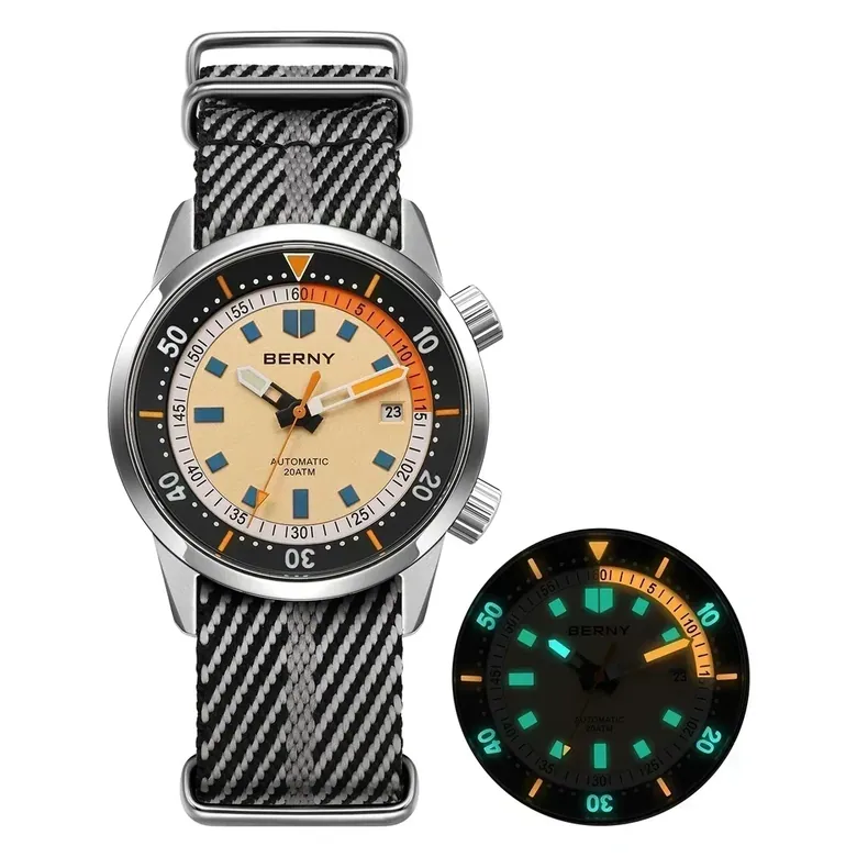 BERNY-Men Automatic Compressor-style Diver Watch V4-AM439MNY