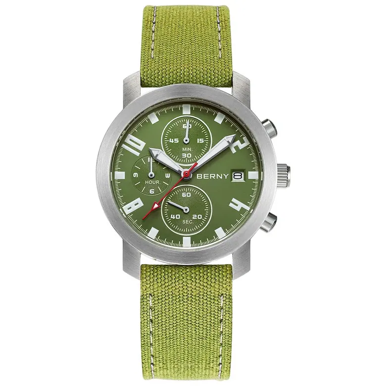 BERNY-Men Quartz Chronograph Field Watch-2806M