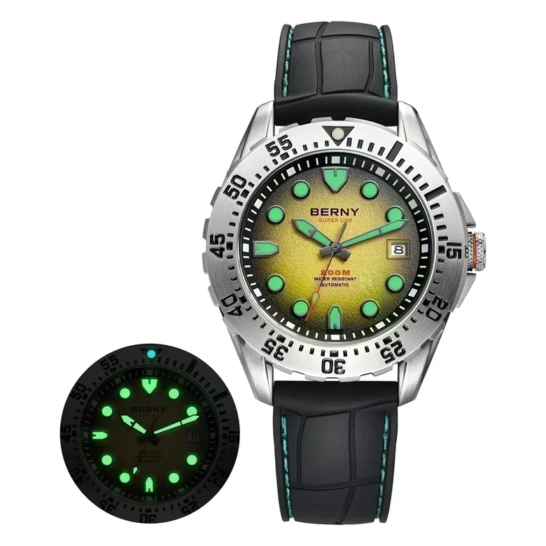 BERNY-Men Automatic Diver Watch-AM151M