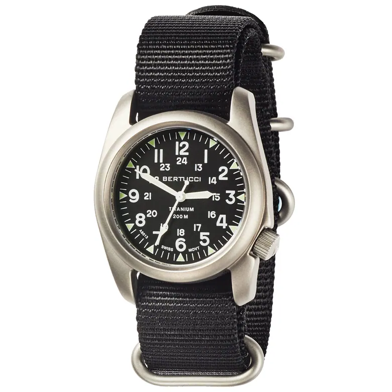 A-2T NATO - Black Dial w/ NATO Black Nylon Band #12097