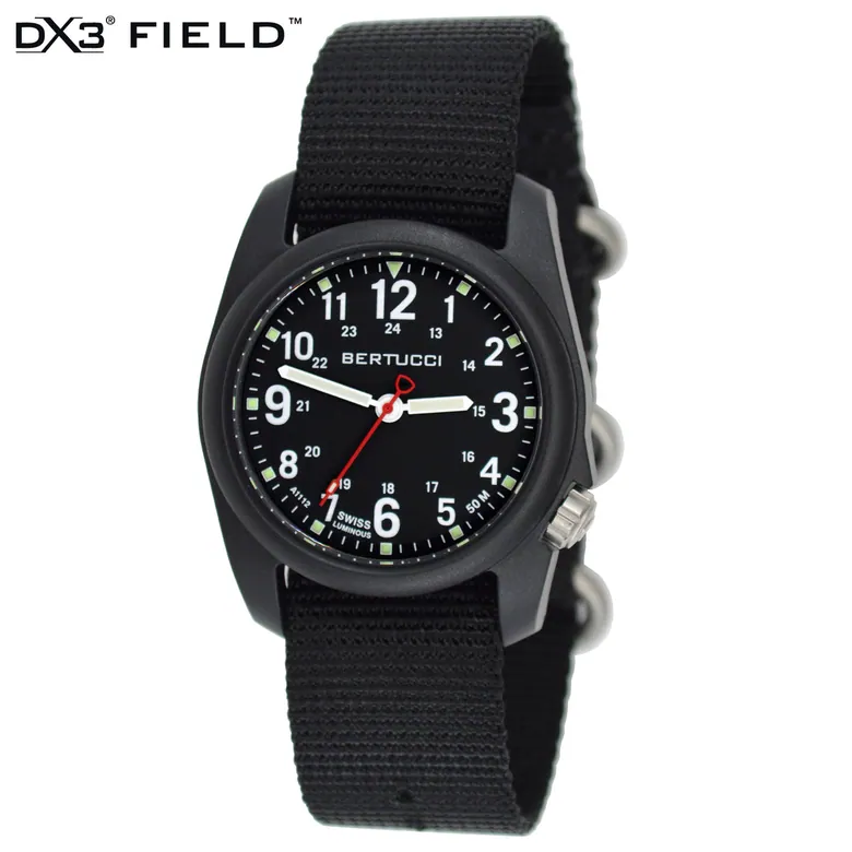 DX3® Field™ - Black Dial w/ Black Nylon Band #11015