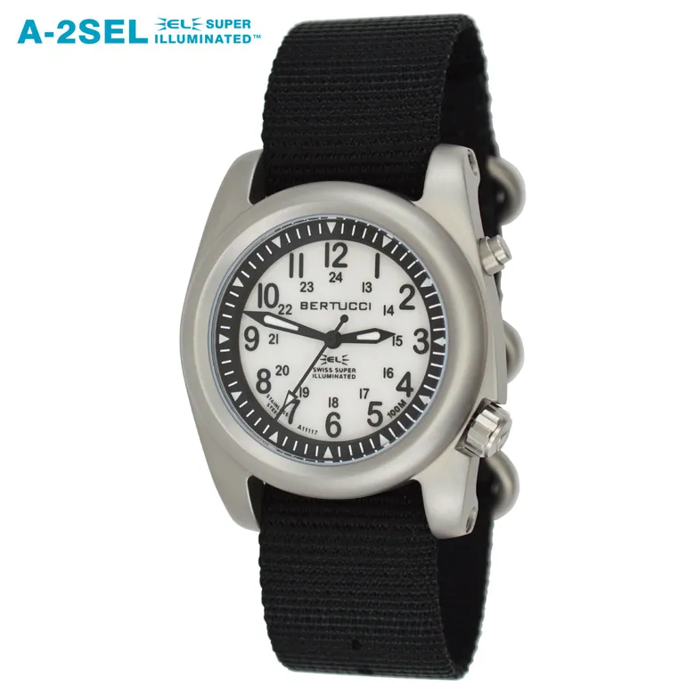 A-2SEL Super Illuminated - Ghost Gray EL, Black Nylon Band #22025