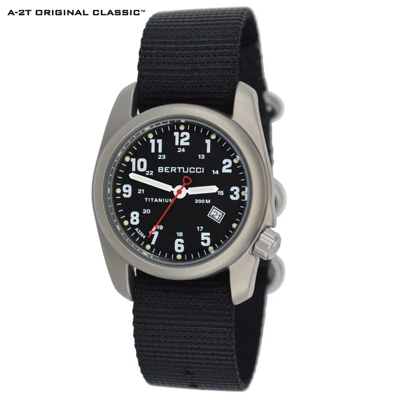 A-2T Original Classic - Black w/ Black Nylon Band #12022