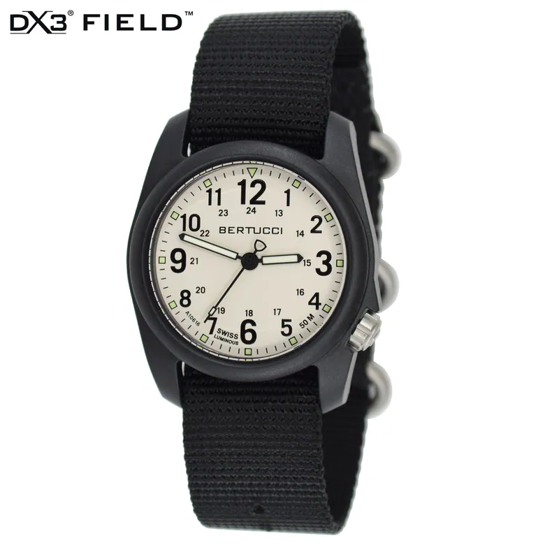 DX3® Field™ - Stone Dial, Black Nylon Band #11039