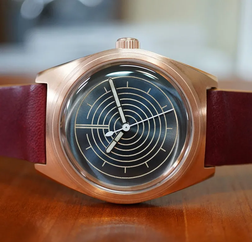 Intaglio 38: “Daytum” Metallic Slate & Zinc Dial