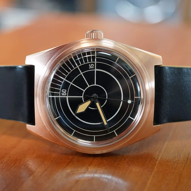 Intaglio 38: “Quarter Time” Black & Zinc Dial