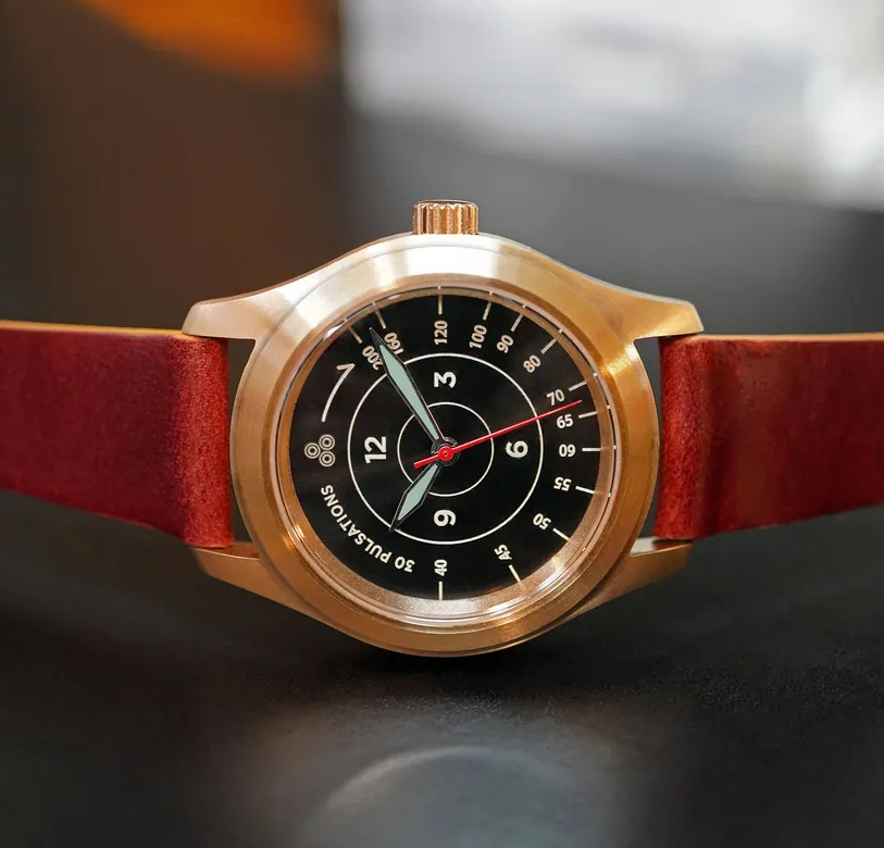 Intaglio 39 Edition: “Pulsometer” Black & Zinc Dial