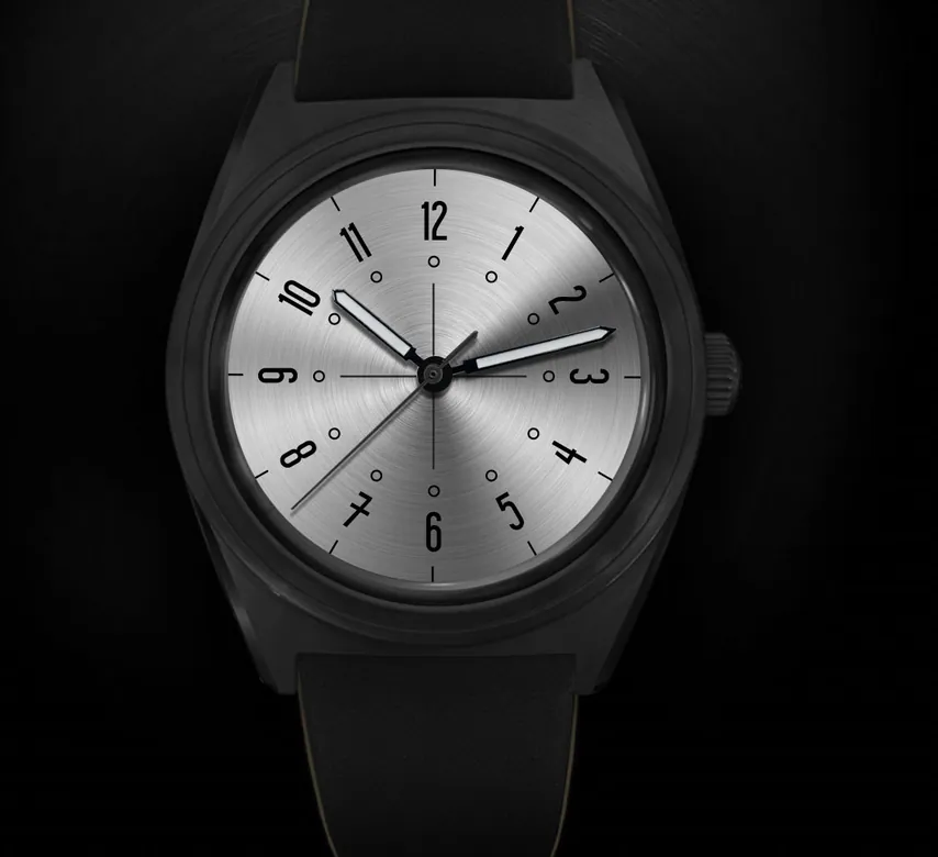 Intaglio 38 Tonneau: “Crosshair” Moderna Dial